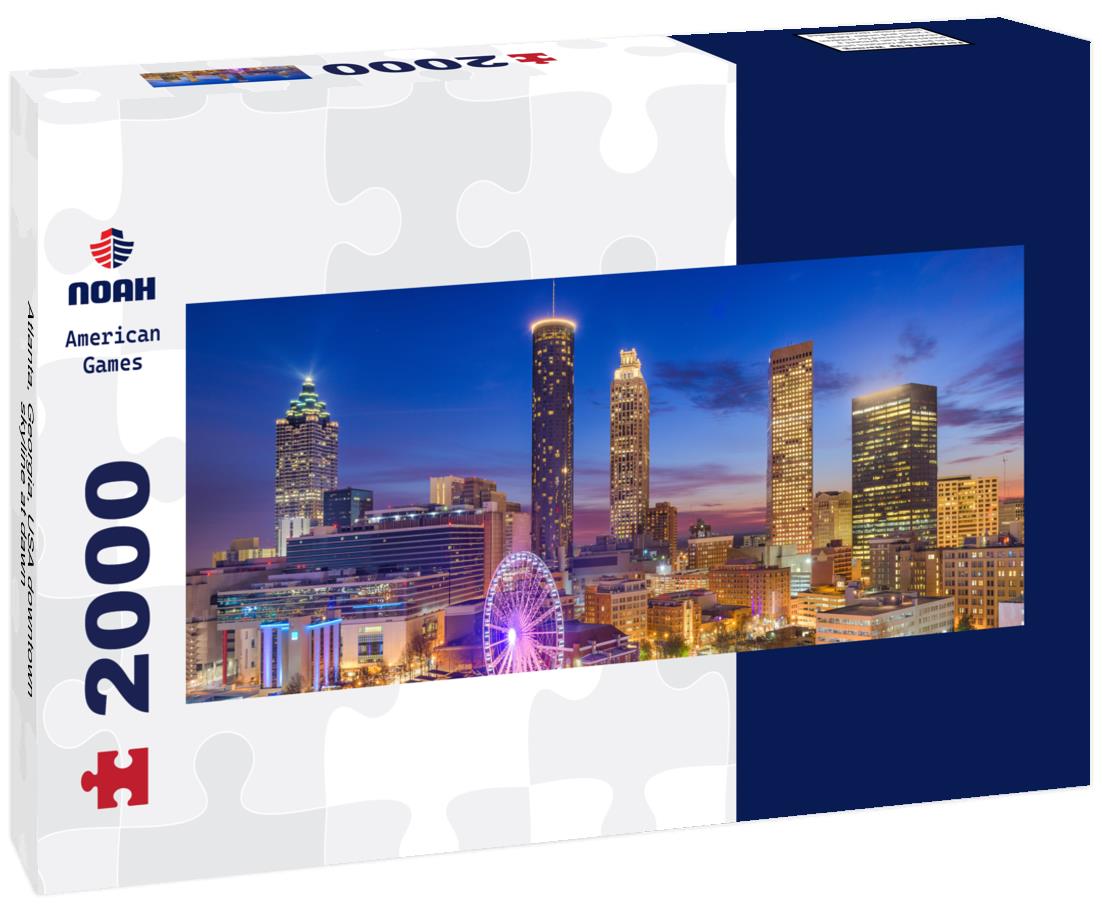 Atlanta, Georgia, USA downtown skyline at dawn 2000pc Panoramic Puzzle