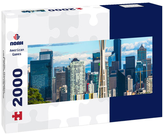 Noah Jigsaw Puzzle Seattle, Washington, USA downtown city skyline panorama 2000 pieces