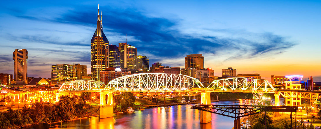 Nashville, Tennessee, USA downtown city skyline 2000pc Panoramic Puzzle