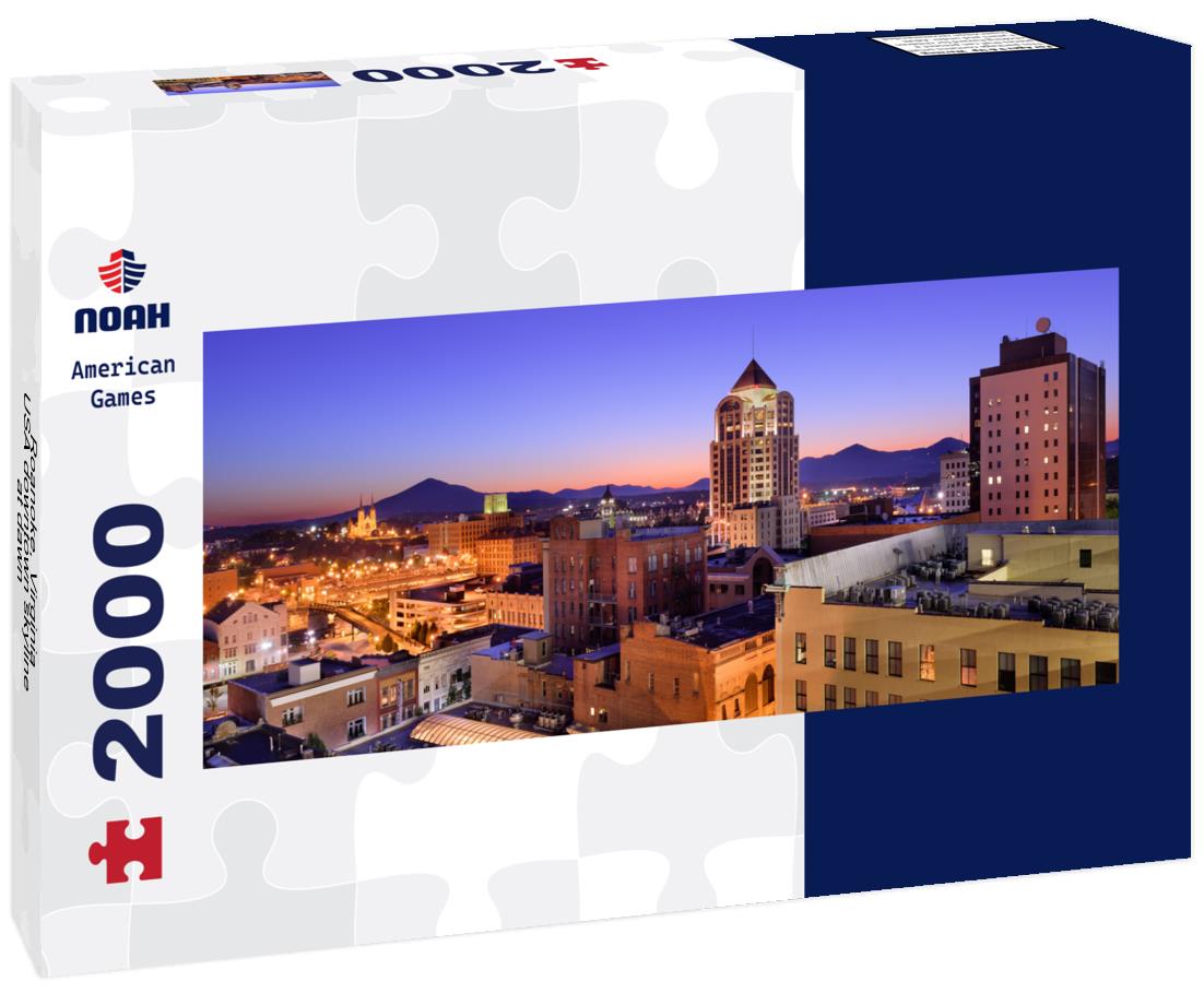 Roanoke, Virginia, USA downtown skyline at dawn 2000pc Panoramic Puzzle