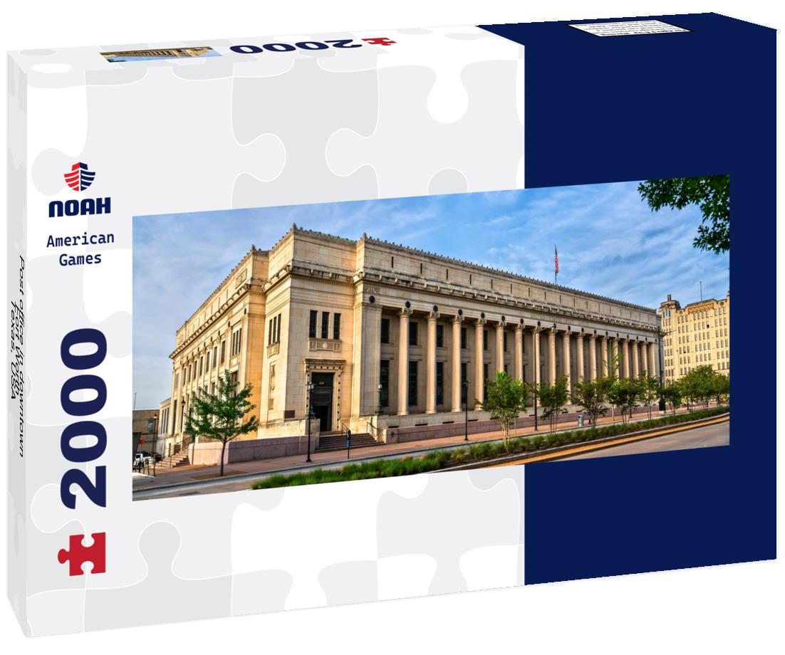 Post office in downtown Fort Worth - Texas, USA 2000pc Panoramic Puzzle