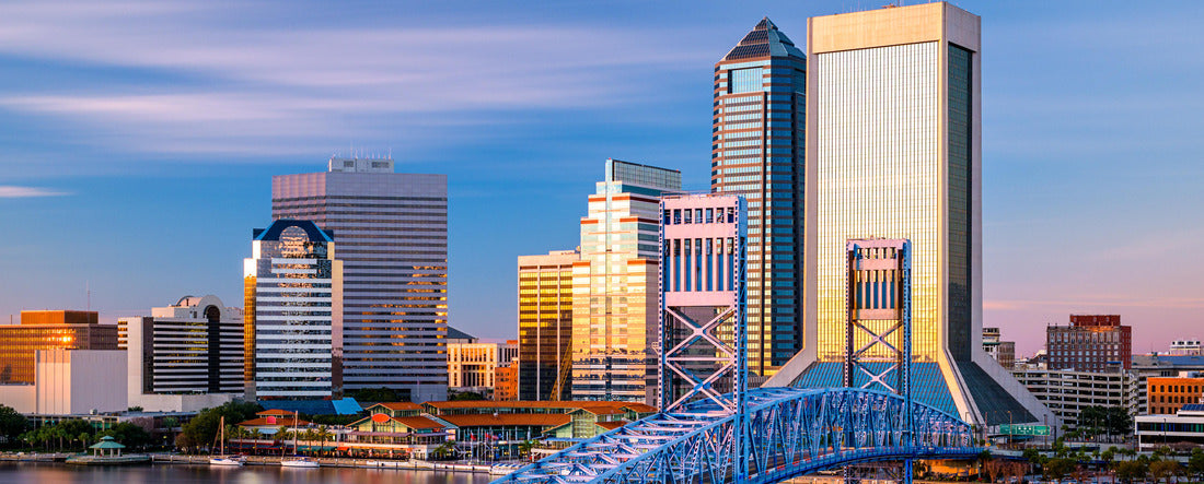 Jacksonville, Florida, USA Downtown City Skyline 2000pc Panoramic Puzzle