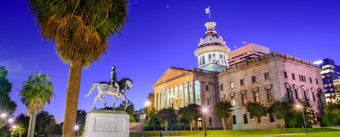 Columbia, South Carolina, USA at the State House 2000pc Panoramic Puzzle