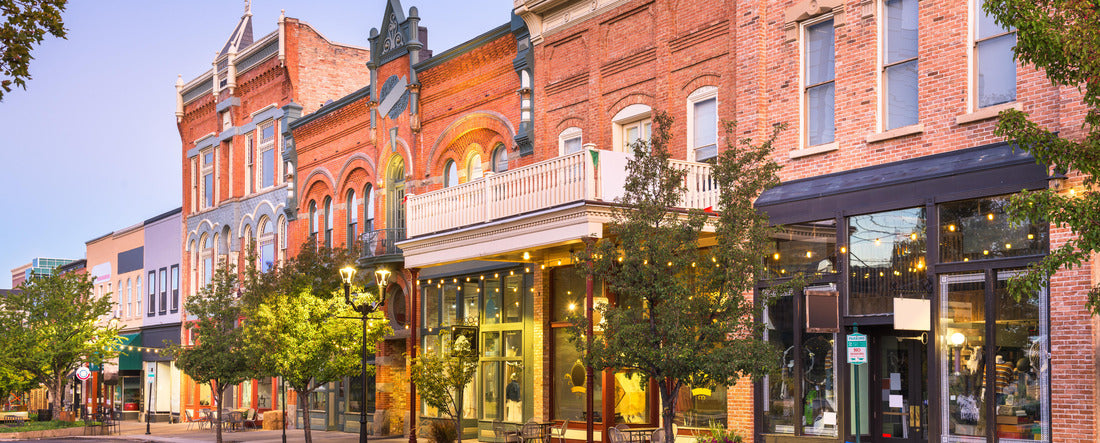 Provo, Utah, USA Center on Center Street at dusk 2000pc Panoramic Puzzle