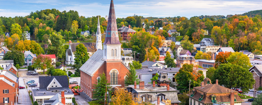 Montpelier, Vermont, Herbststadt Skyline der USA 2000pc Panoramic Puzzle