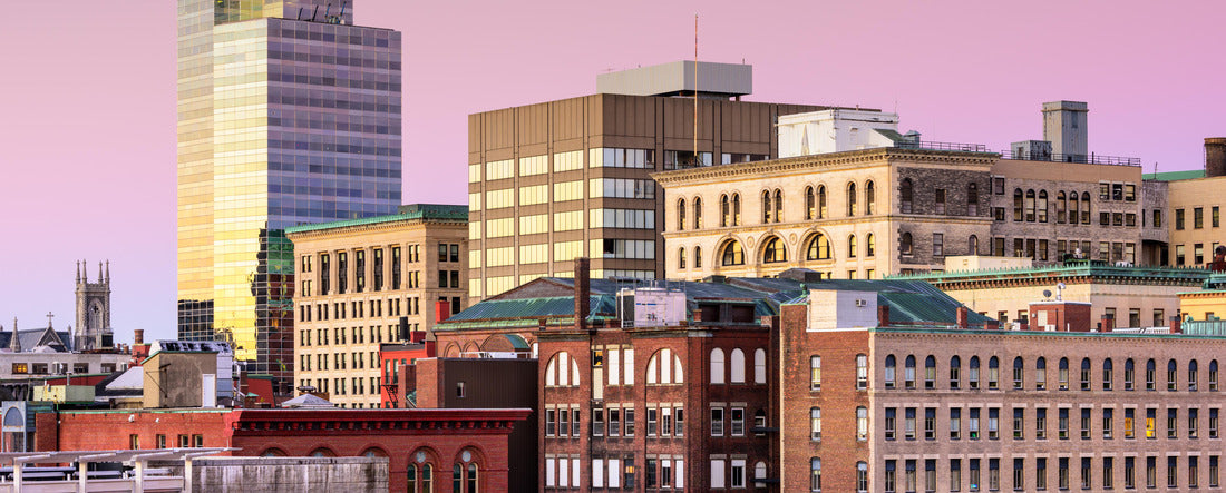 Worcester, Massachusetts, USA Skyline at twilight 2000pc Panoramic Puzzle