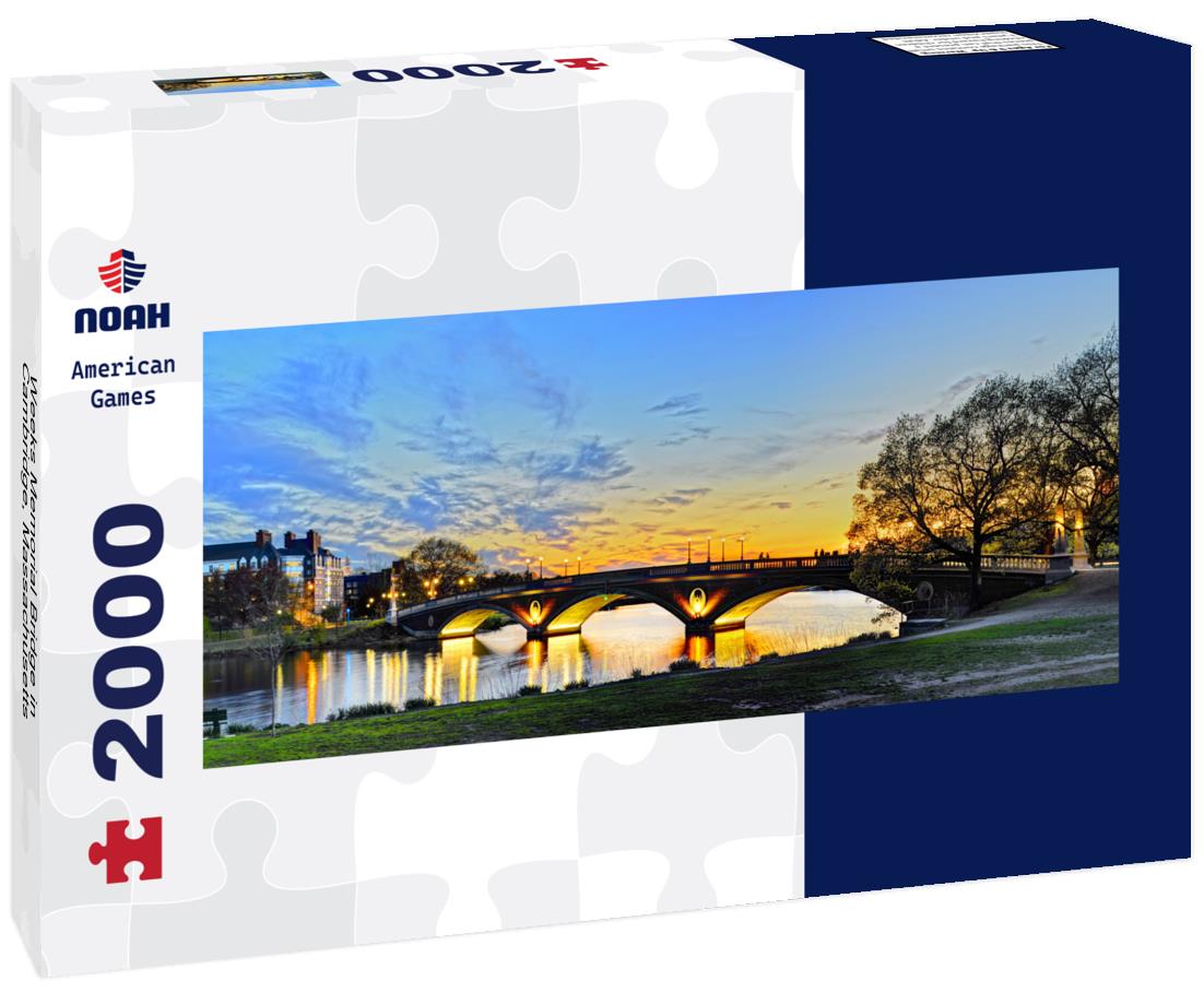 Noah Jigsaw Puzzle Weeks Memorial Bridge in Cambridge, Massachusetts panorama 2000 pieces