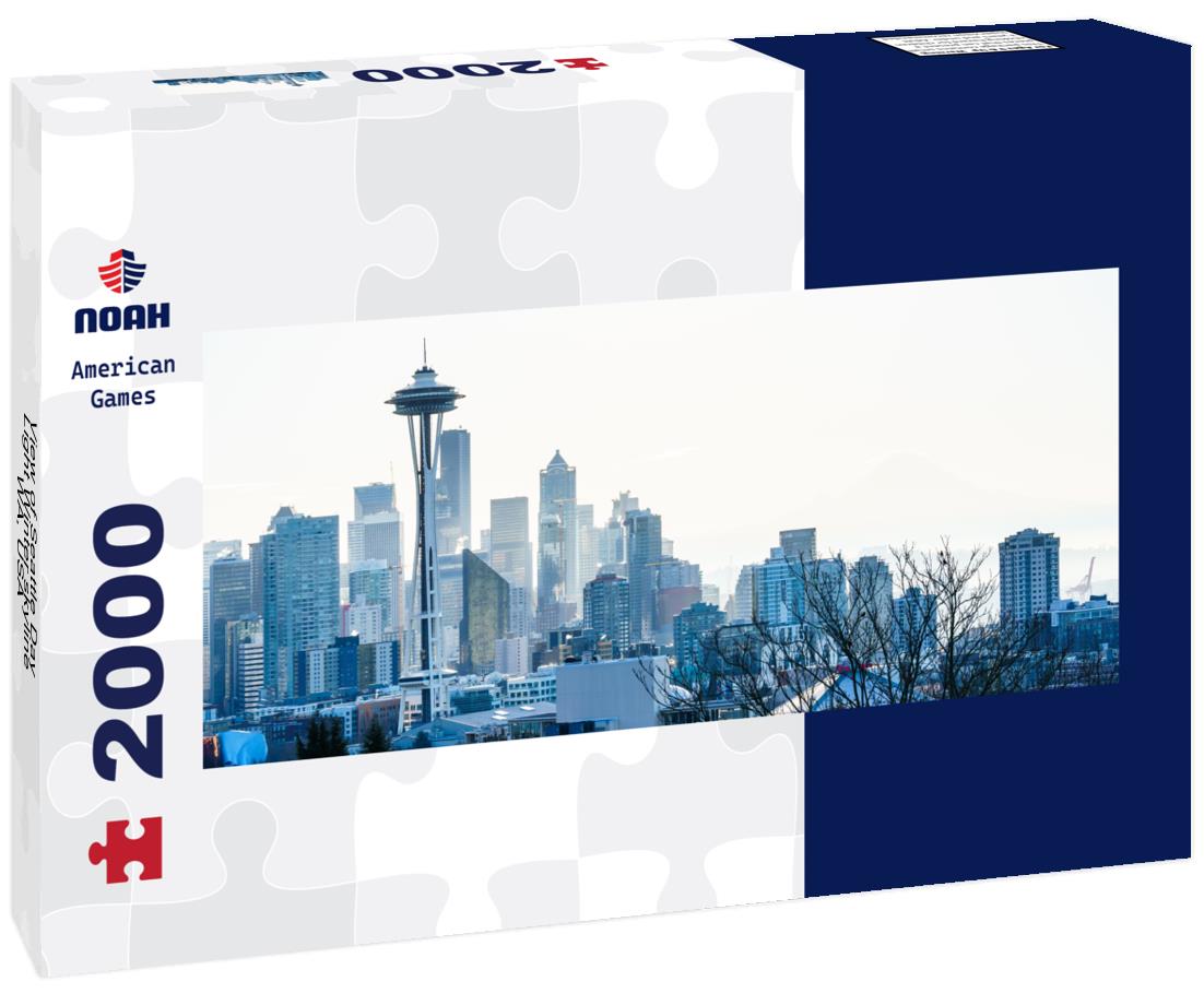 Seattle Day Light Winter skyline, WA, USA 2000pc Panoramic Puzzle