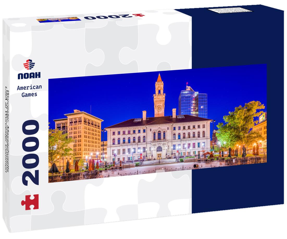 Worcester, Massachusetts, USA at Worcester Common 2000pc Panoramic Puzzle