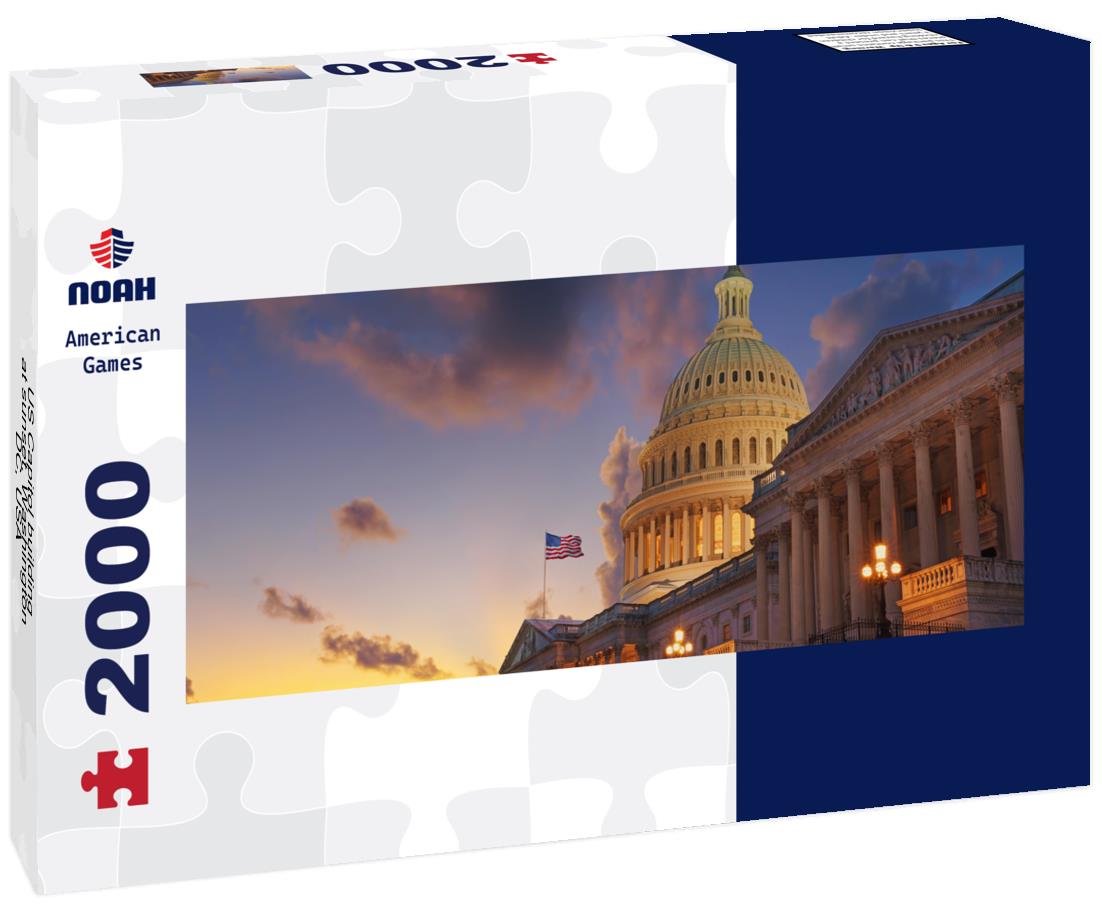 US Capitol building at sunset, Washington DC, USA 2000pc Panoramic Puzzle