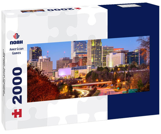 Noah Jigsaw Puzzle Raleigh, North Carolina, USA downtown city skyline panorama 2000 pieces