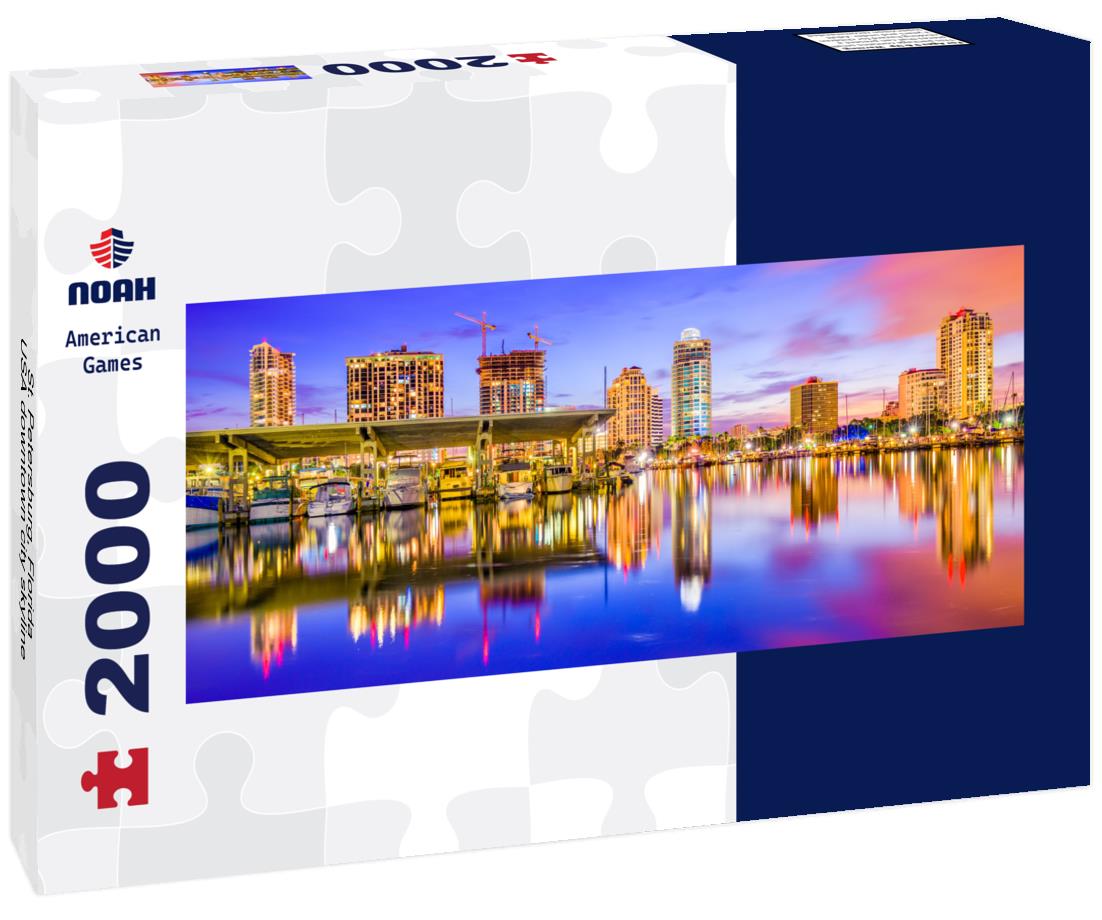 St. Petersburg, Florida, USA downtown city skyline 2000pc Panoramic Puzzle