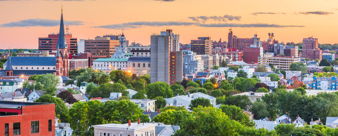 Noah Jigsaw Puzzle Portland, Maine, USA downtown city skyline at dusk panorama 2000 pieces
