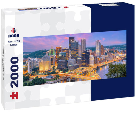 Noah Jigsaw Puzzle Pittsburgh, Pennsylvania, USA city skyline at dusk panorama 2000 pieces