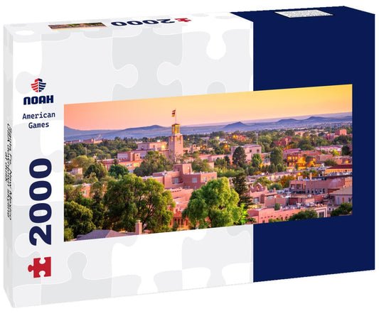 Noah Jigsaw Puzzle Santa Fe, New Mexico, USA downtown skyline at dusk panorama 2000 pieces