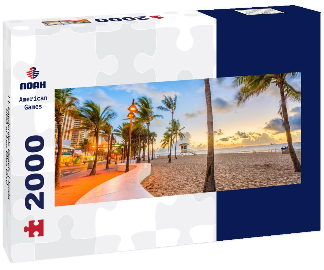 Ft. Lauderdale Beach, Florida, USA at Las Olas Blvd 2000pc Panoramic Puzzle