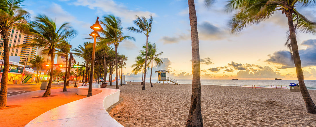 Ft. Lauderdale Beach, Florida, USA at Las Olas Blvd 2000pc Panoramic Puzzle