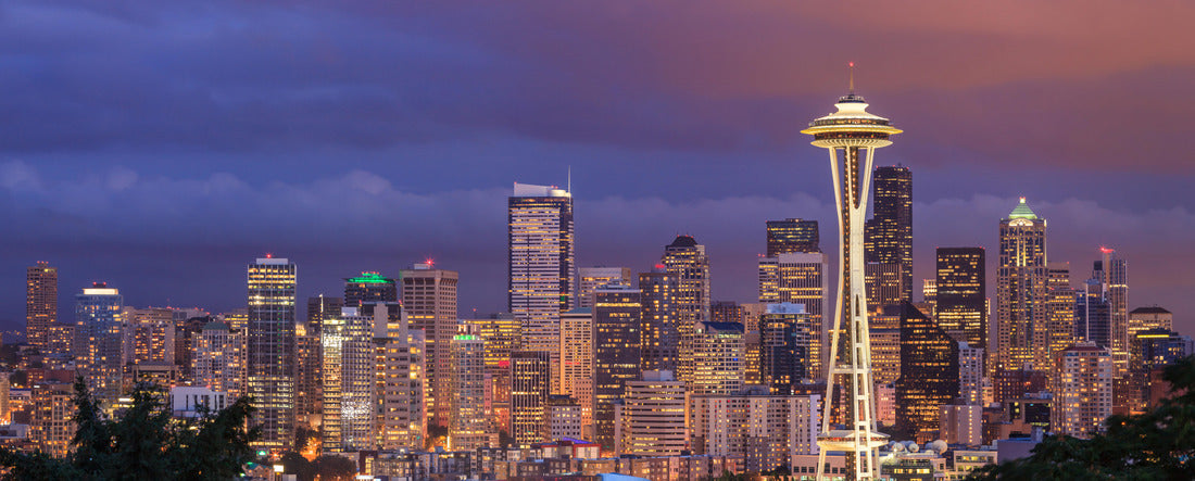 the Seattle city from Kerry Park, Washington 2000pc Panoramic Puzzle