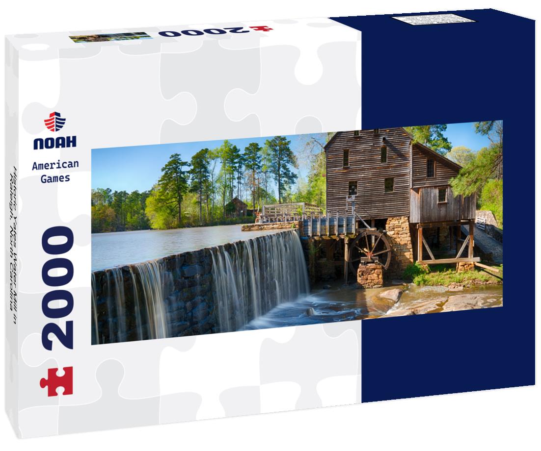 Historic Yates Water Mill in Raleigh, North Carolina 2000pc Panoramic Puzzle
