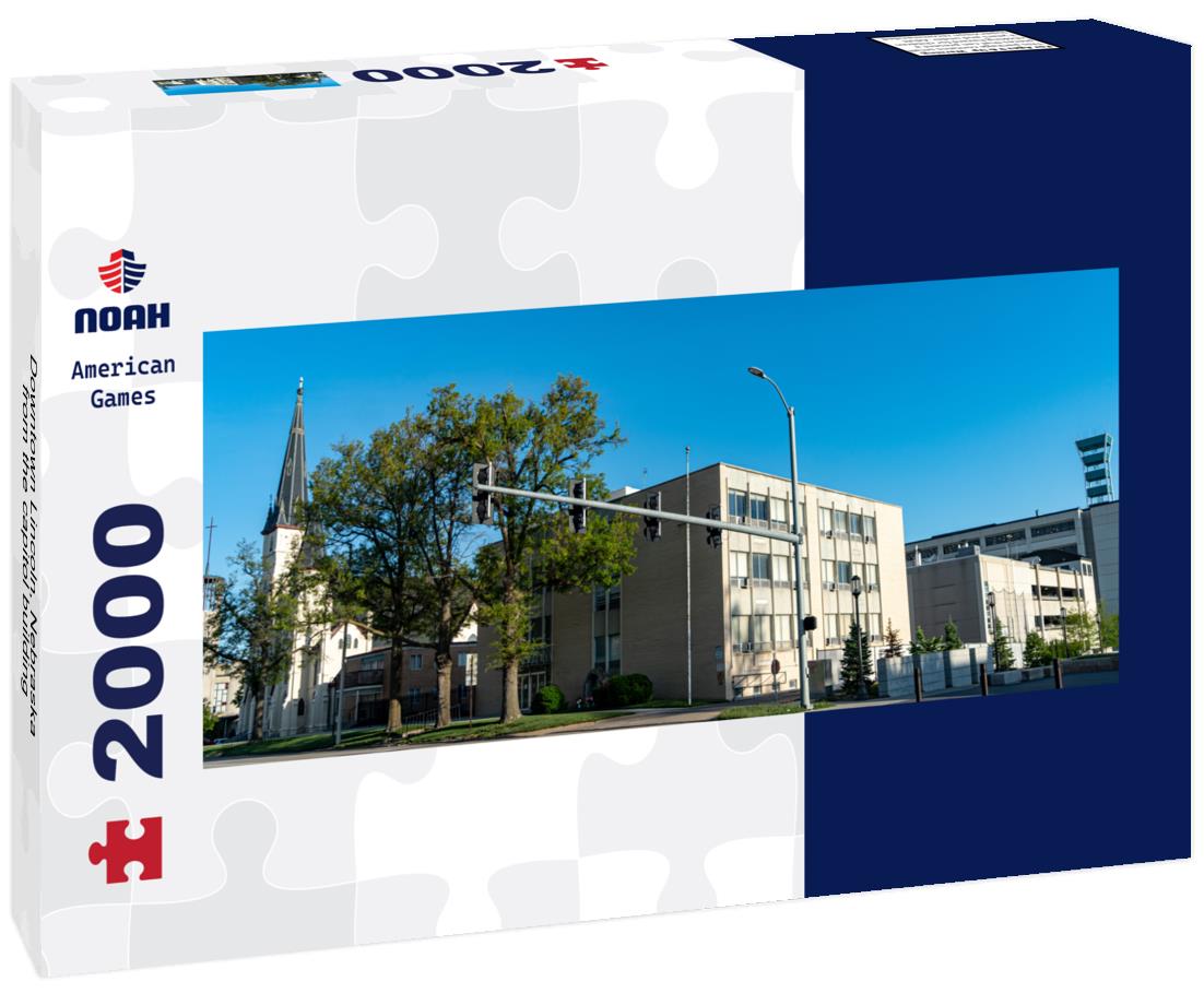 Noah Jigsaw Puzzle Downtown Lincoln, Nebraska from the capitol building panorama 2000 pieces
