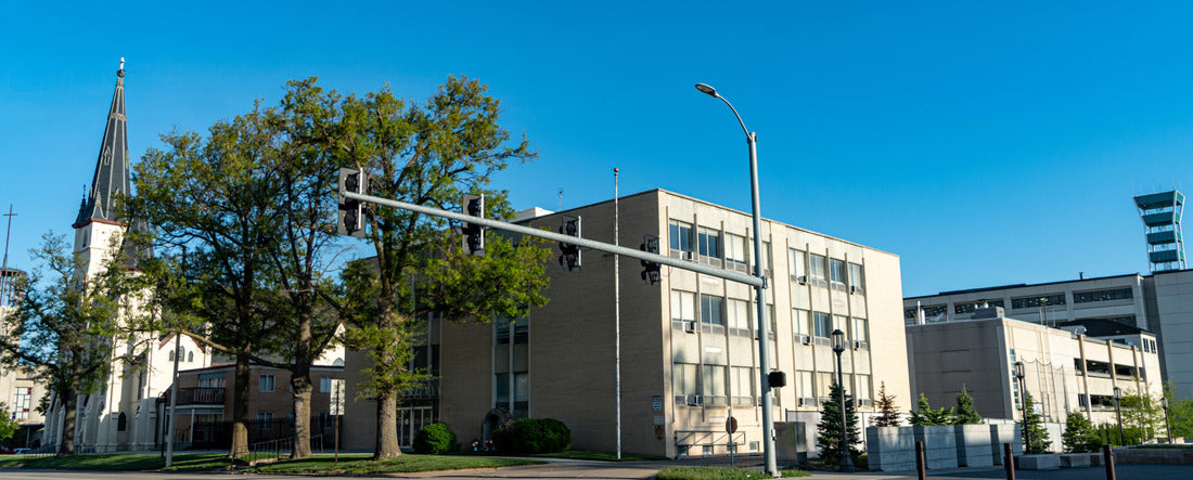 Noah Jigsaw Puzzle Downtown Lincoln, Nebraska from the capitol building panorama 2000 pieces