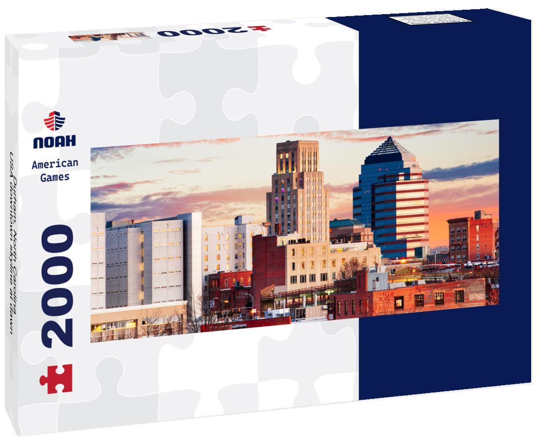Durham, North Carolina, USA downtown skyline at dawn 2000pc Panoramic Puzzle