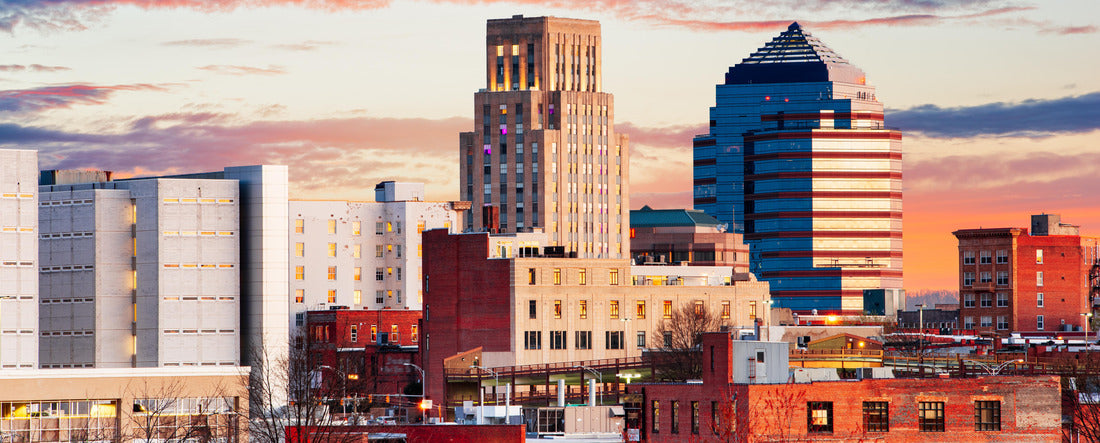 Durham, North Carolina, USA downtown skyline at dawn 2000pc Panoramic Puzzle