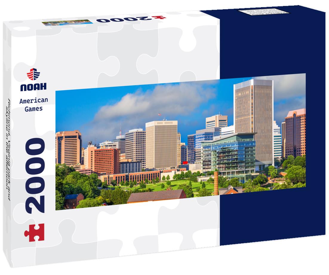 Richmond, Virginia park and skyline in the afternoon 2000pc Panoramic Puzzle