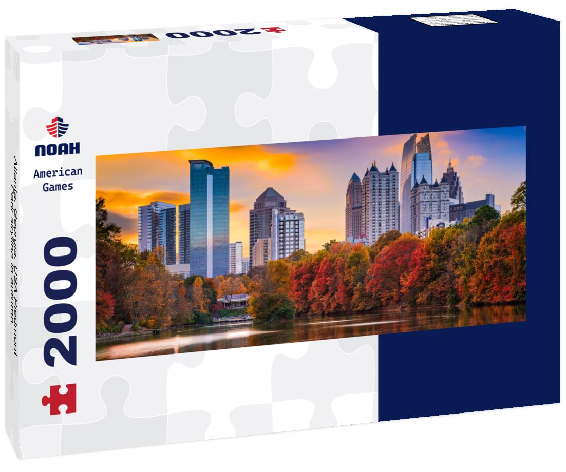 Atlanta, Georgia, USA Piedmont Park skyline in autumn 2000pc Panoramic Puzzle