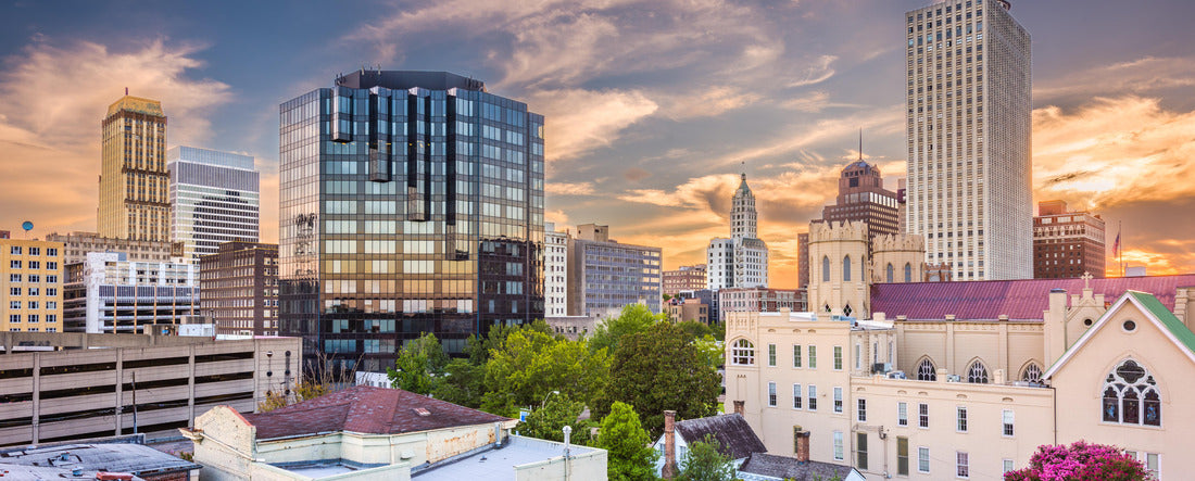 Memphis, Tennessee, USA downtown city skyline at dusk 2000pc Panoramic Puzzle