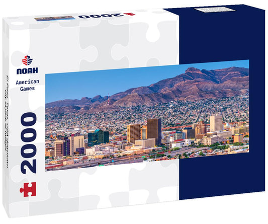 Noah Jigsaw Puzzle El Paso, Texas, USA downtown city skyline at twilight panorama 2000 pieces