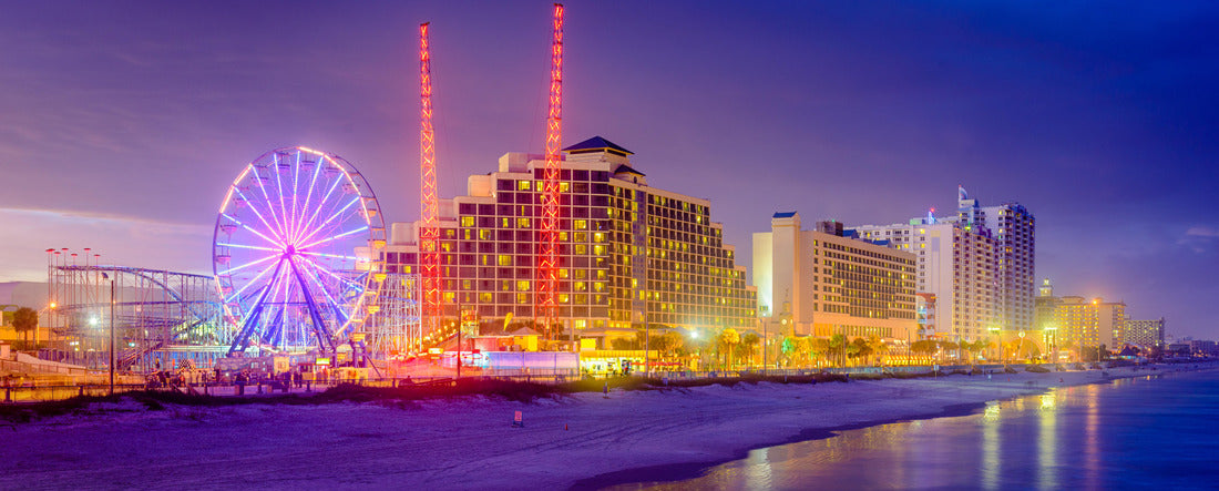 Daytona Beach, Florida, USA beachfront resorts skyline 2000pc Panoramic Puzzle