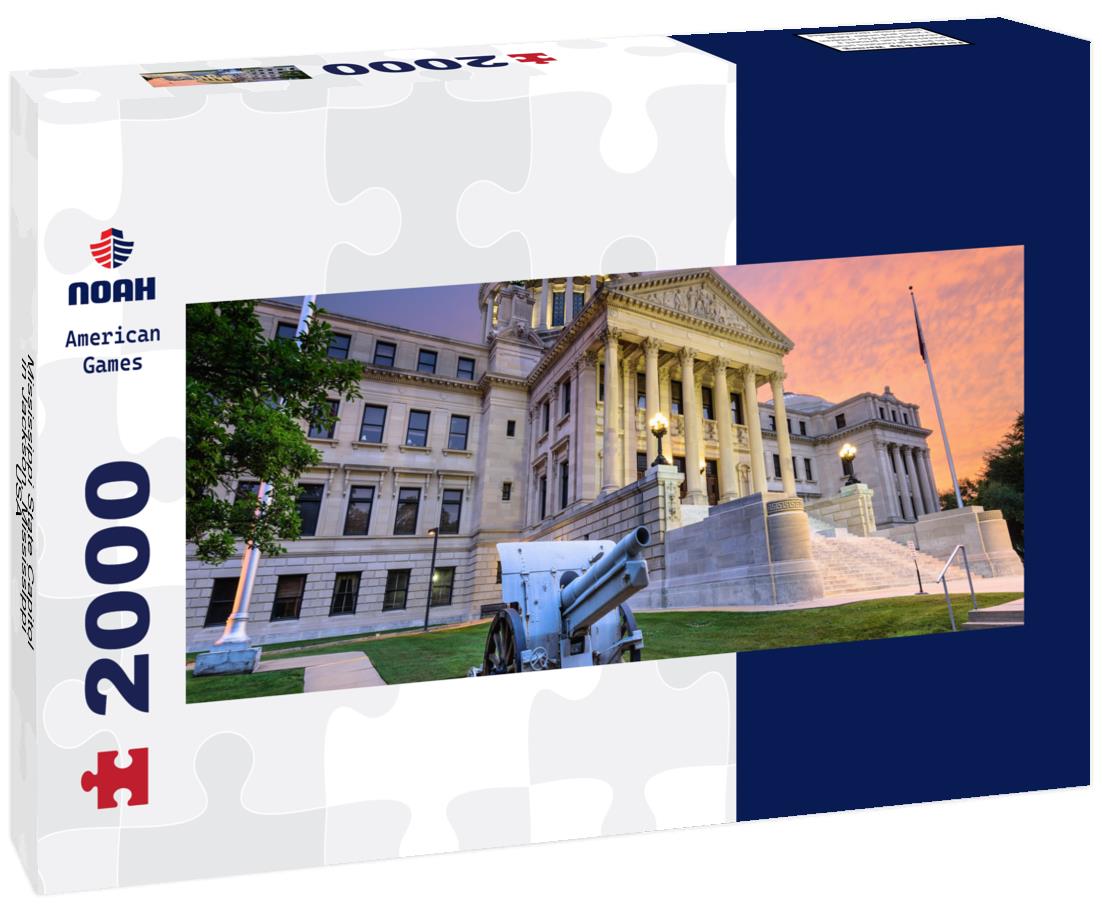 Noah Jigsaw Puzzle Mississippi State Capitol in Jackson, Mississippi, USA panorama 2000 pieces