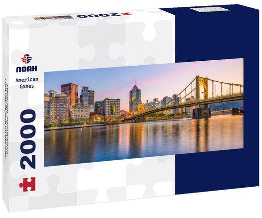 Noah Jigsaw Puzzle Pittsburgh, Pennsylvania, USA city skyline on the river panorama 2000 pieces
