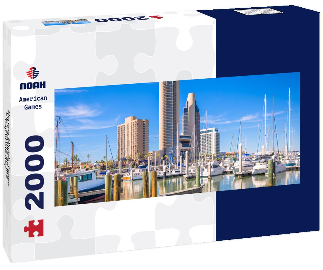 Corpus Christi, Texas, USA skyline on the bay in the day 2000pc Panoramic Puzzle