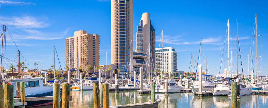 Corpus Christi, Texas, USA skyline on the bay in the day 2000pc Panoramic Puzzle