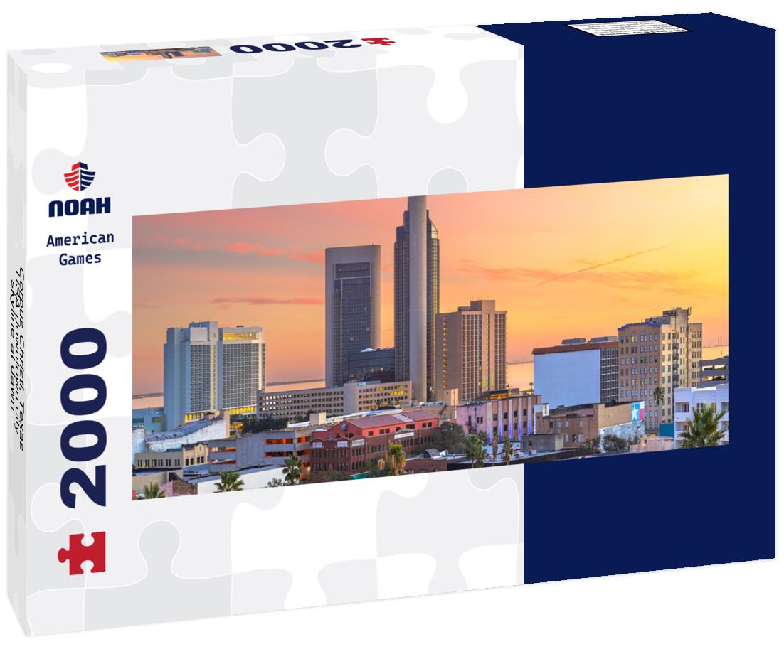 Corpus Christi, Texas, USA downtown city skyline at dawn 2000pc Panoramic Puzzle