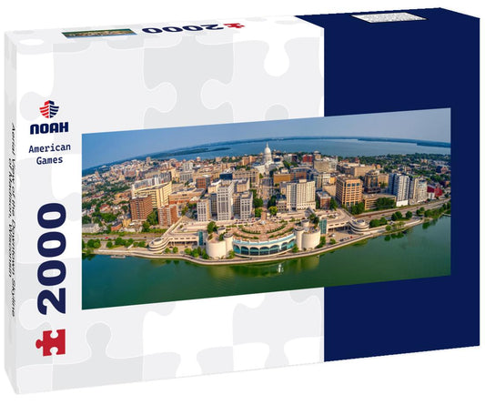 Noah Jigsaw Puzzle Aerial View of the Downtown Skyline of Madison, Wisconsin panorama 2000 pieces