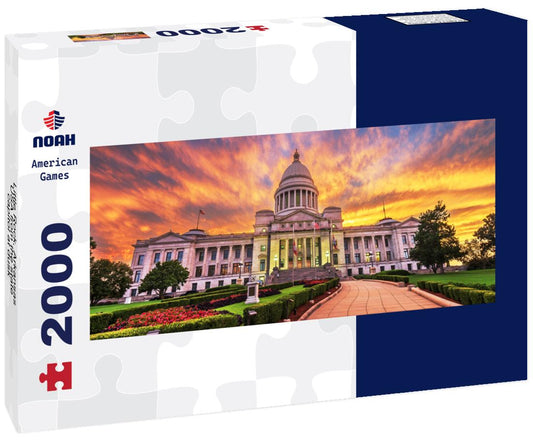 Noah Jigsaw Puzzle Little Rock, Arkansas, USA from the state capitol at dusk panorama 2000 pieces