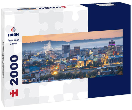 Noah Jigsaw Puzzle Chattanooga, Tennessee, USA downtown city skyline at dusk panorama 2000 pieces
