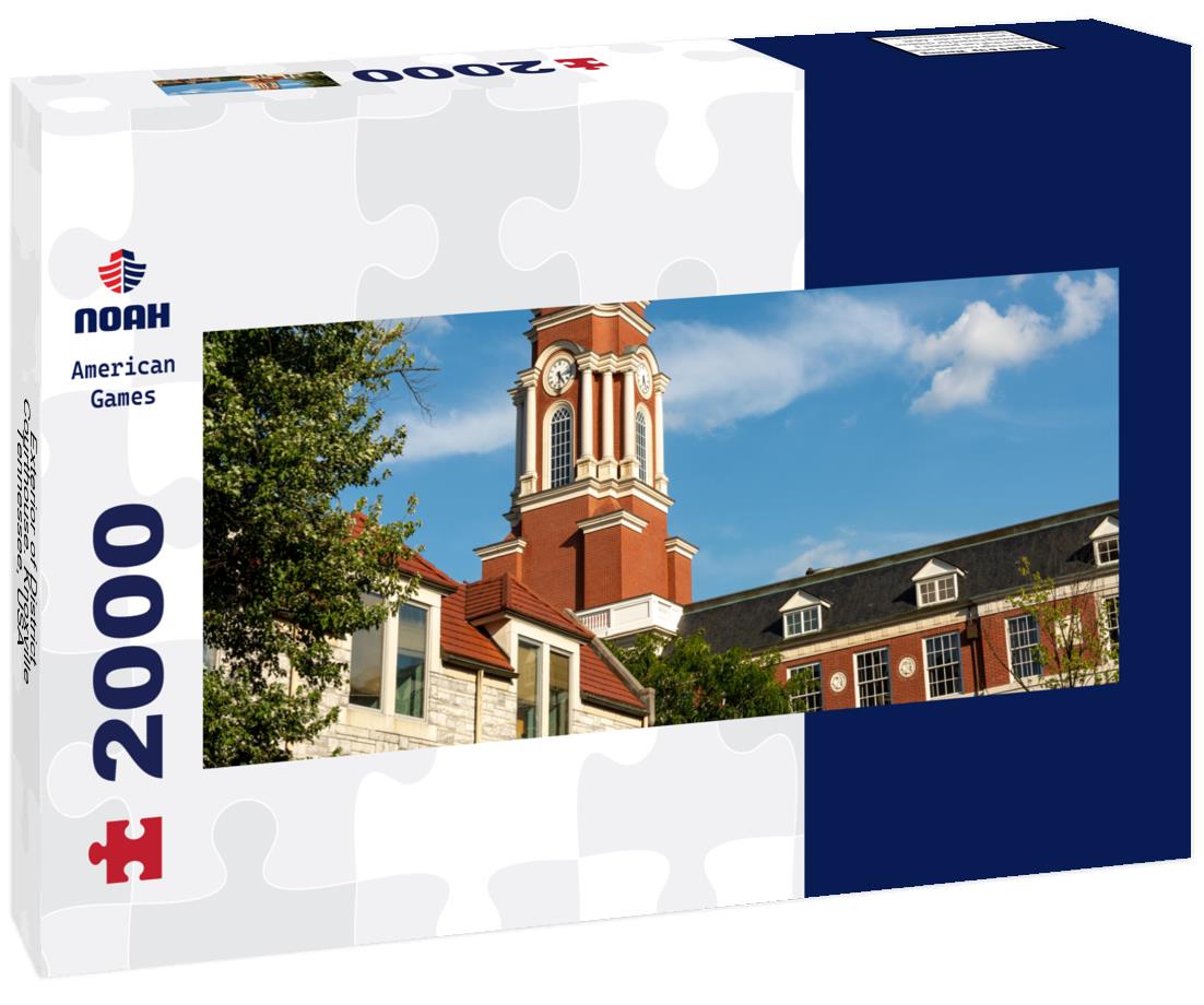 Exterior of District Courthouse. Knoxville, Tennessee, USA 2000pc Panoramic Puzzle