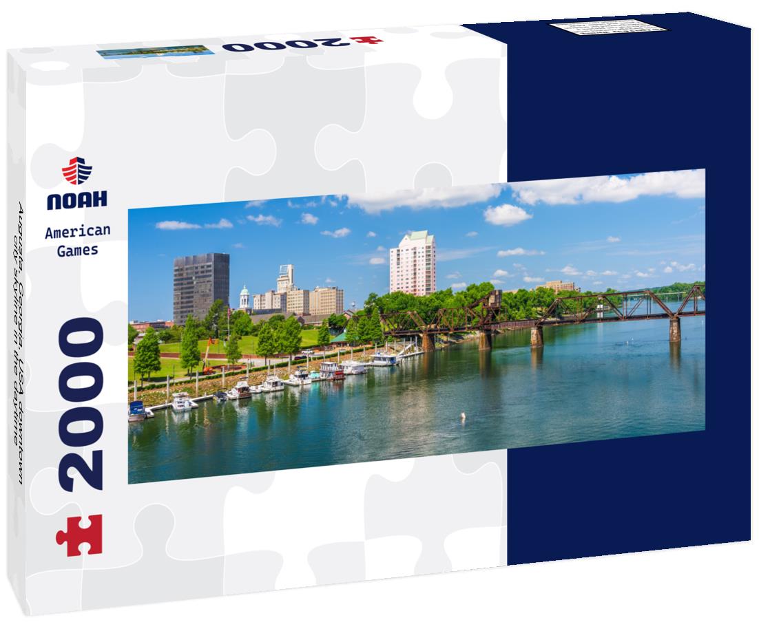 Noah Jigsaw Puzzle Augusta, Georgia, USA downtown city skyline in the daytime panorama 2000 pieces
