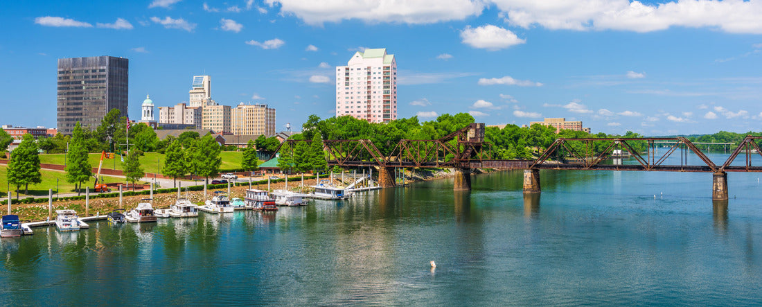 Augusta, Georgia, USA downtown city skyline in the daytime 2000pc Panoramic Puzzle