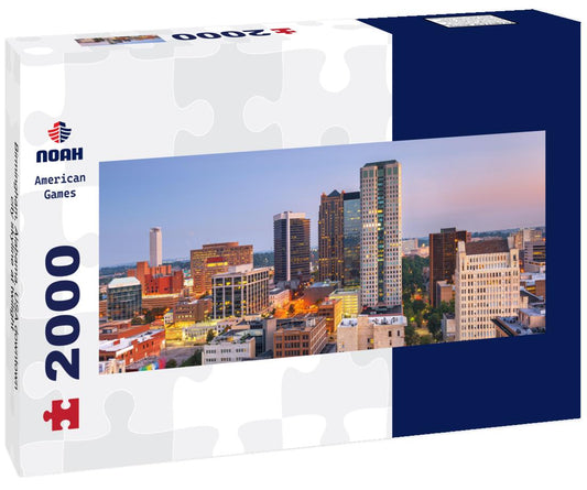 Noah Jigsaw Puzzle Birmingham, Alabama, USA downtown city skyline at twilight panorama 2000 pieces