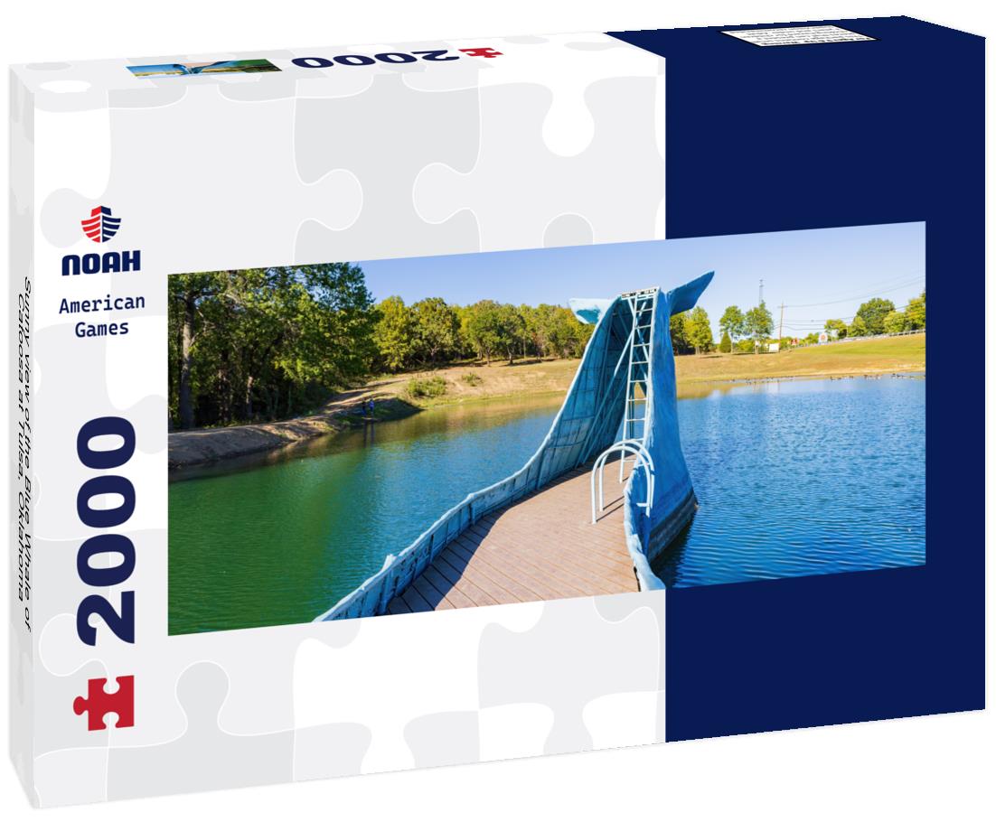 Noah Jigsaw Puzzle Sunny view of the Blue Whale of Catoosa at Tulsa, Oklahoma panorama 2000 pieces