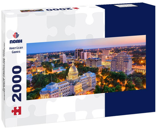 Noah Jigsaw Puzzle Jackson, Mississippi, USA Skyline over the Capitol Building panorama 2000 pieces