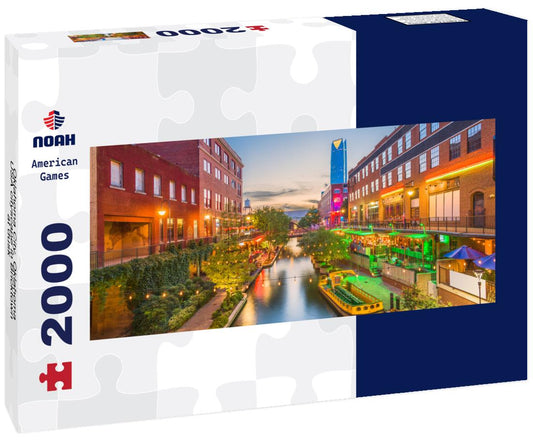 Noah Jigsaw Puzzle Oklahoma City, Oklahoma, USA cityscape in Bricktown at dusk panorama 2000 pieces