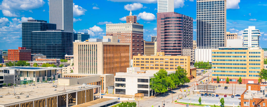 Tulsa, Oklahoma, USA downtown city skyline in the afternoon 2000pc Panoramic Puzzle