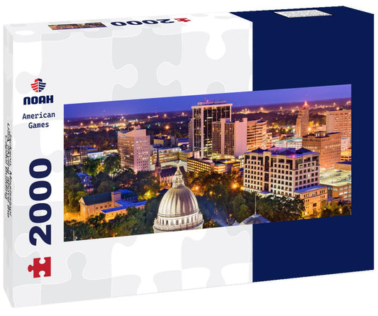 Noah Jigsaw Puzzle Jackson, Mississippi, USA Skyline above the Capitol Building panorama 2000 pieces