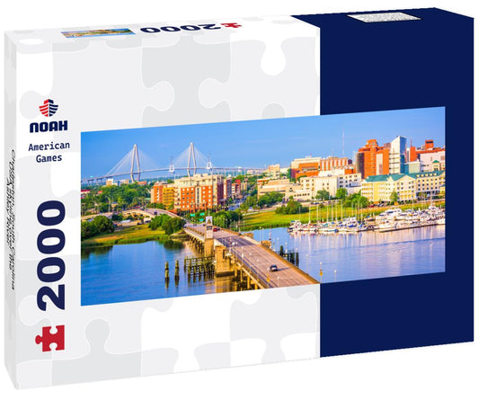Noah Jigsaw Puzzle Charleston, South Carolina, USA skyline over the Ashley River panorama 2000 pieces